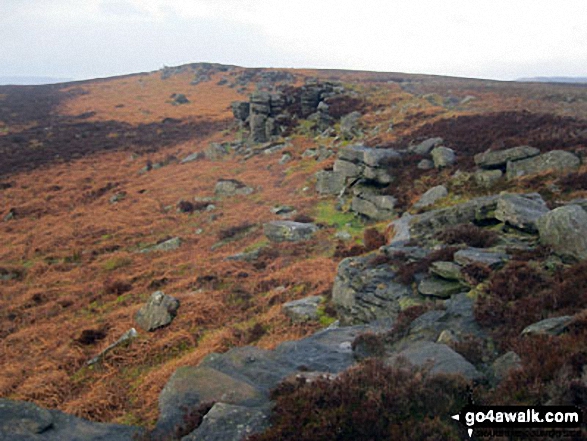 Walk d130 Stanage Edge, High Neb and Bamford Moor from Hathersage - Bamford Edge on Bamford Moor