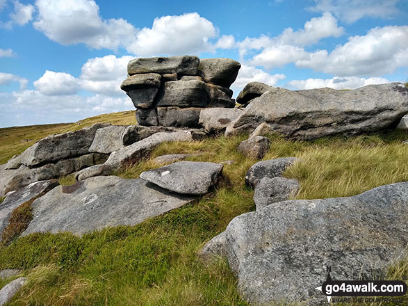 Wind sculptured rocks on Featherbed Moss (Howden Edge) 