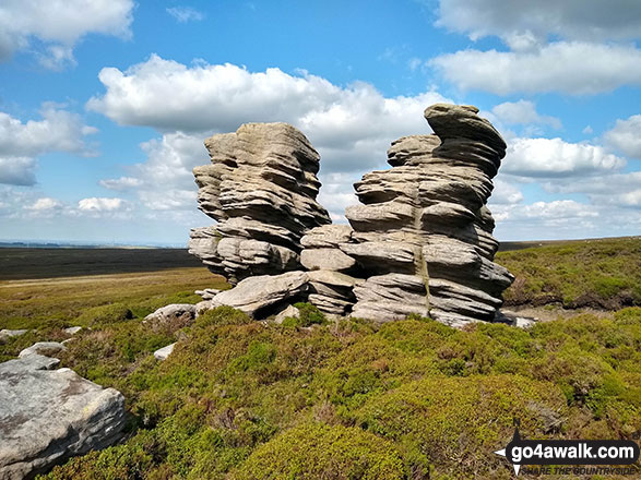 Wind sculptured rocks at Crow Stones 