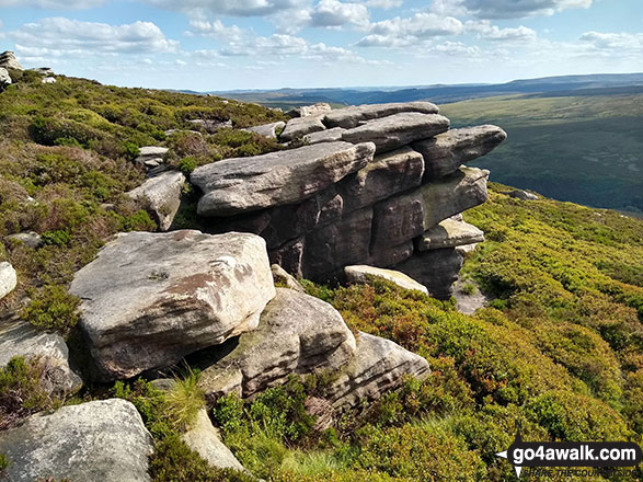 Walk d277 Margery Hill from Fairholmes Car Park, Ladybower Reservoir - Crow Stones Edge