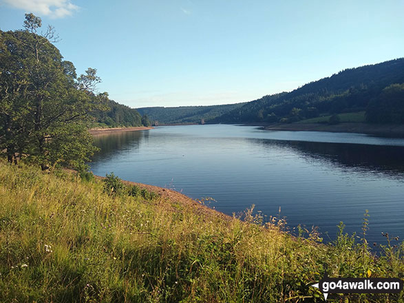 Walk d121 Back Tor from Ashopton Bridge, Ladybower Reservoir - Derwent Reservoir