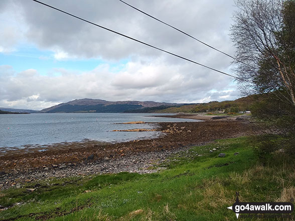 Loch Sunart from Resipole Farm Holiday Park 