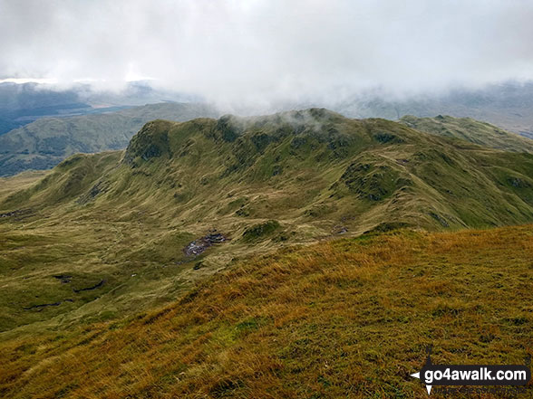 Creag na Caillich from Beinn nan Eachan (Meall nan Tarmachan) 