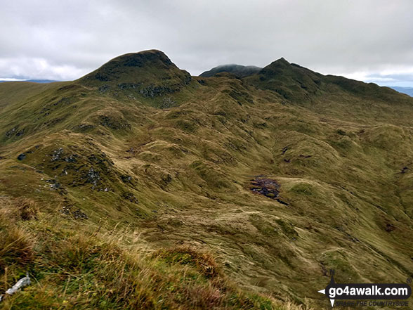 Beinn na Rachan (Meall nan Tarmachan) and Meall Garbh (Meall nan Tarmachan) from Creag na Caillich