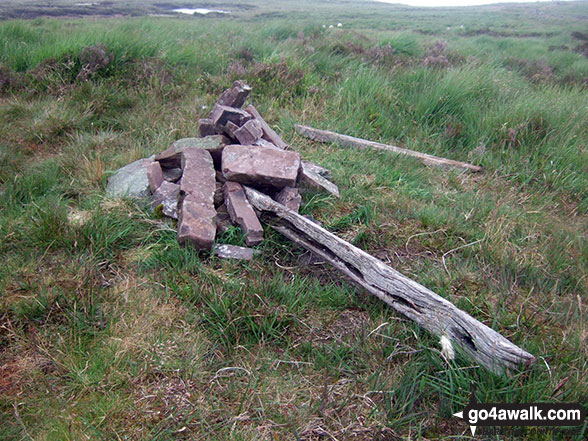 The cairn on the summit of Y Gyrn 