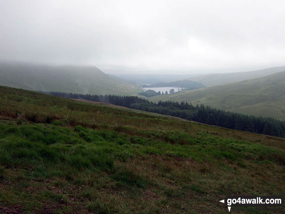 Beacons Reservoir from the summit of Y Gyrn