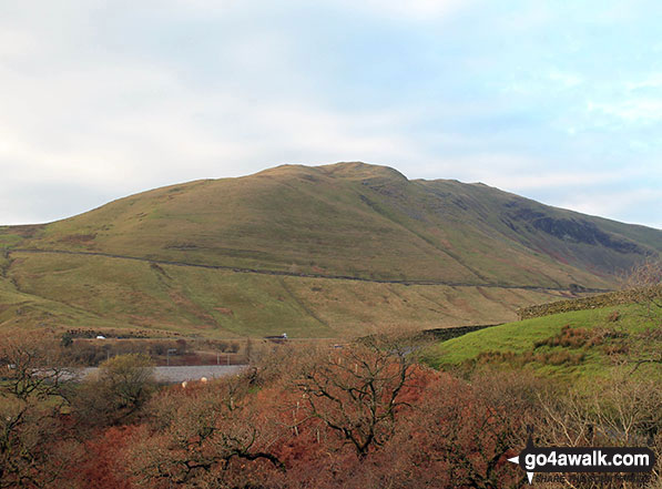 Walk c331 Uldale Head (Howgills), Carlingill Spout, Fell Head (Howgills) and Lingshaw from Carlingill Bridge - Grayrigg Forest from Carlingill Bridge