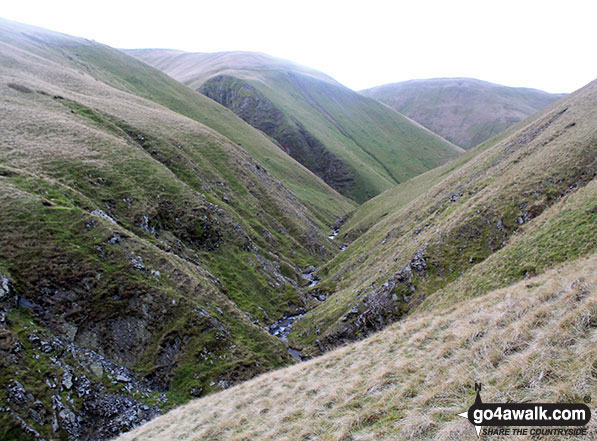 Carlin Gill from a cairn near Blackthwaite Stone 