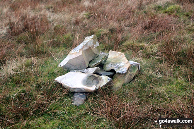 Walk c347 The Howgill Fells 2000ft'ers - White Fell Head summit cairn