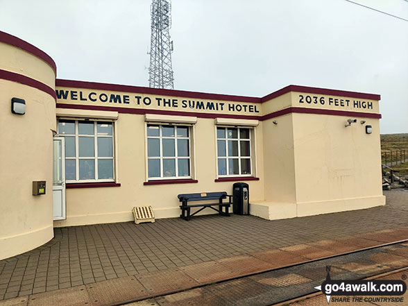 The summit cafe on Snaefell 