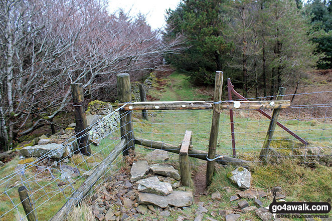 Stile north east of the summit of Setmurthy Common (Watch Hill)