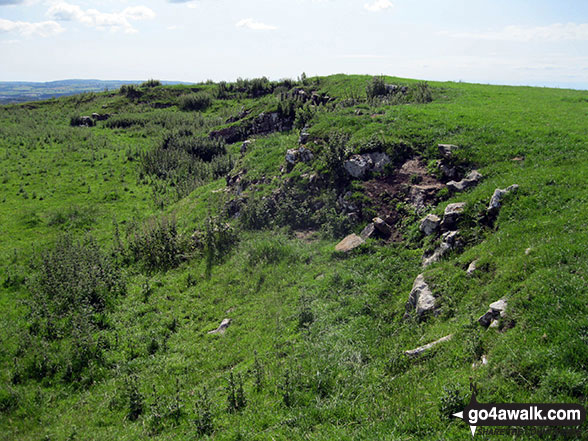 The former summit of Clints Crags