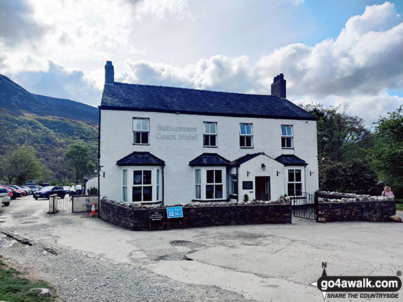 Walk c397 The Buttermere Fells from Buttermere - The Buttermere Court Hotel in Buttermere - formerly known as the Fish Inn