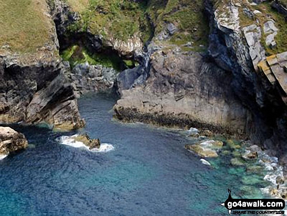 Walk co167 Trevalga Cliffs, Tintagel Head and Trebarwith Sands from Tintagel - Tintagel Bay