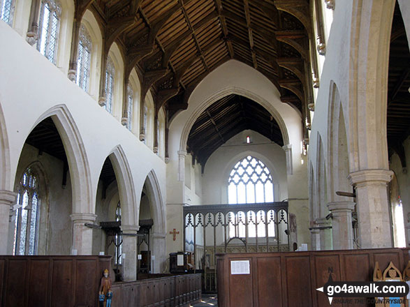 Walk nf127 Mucklefield Plantation from Worstead - Inside St Mary's Church, Worstead