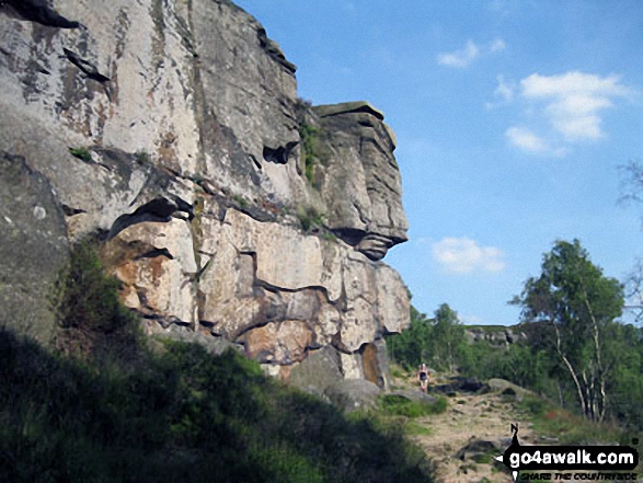 Froggatt Edge from below 