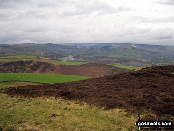 Walk d117 Burton Bole End and Abney Clough from Bradwell - Kinder Scout, Mam Tor and Lose Hill (Ward's Piece) from Burton Bole End (Abney Moor)