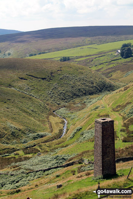 Old chimney in Danebower Quarries 