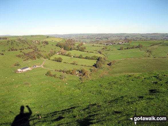 Looking NE from the summit of Wetton Hill (South West Top)