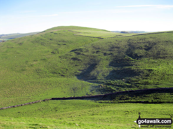 Walk s232 Dale Bottom, Wetton Hill and Ecton Hill from Alstonefield - Wetton Hill (South West Top) from the summit of Wetton Hill