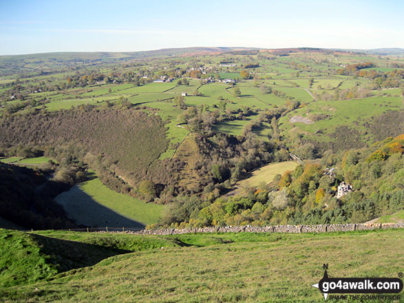 Dale Bridge and the Manifold Way from Ecton Hill 