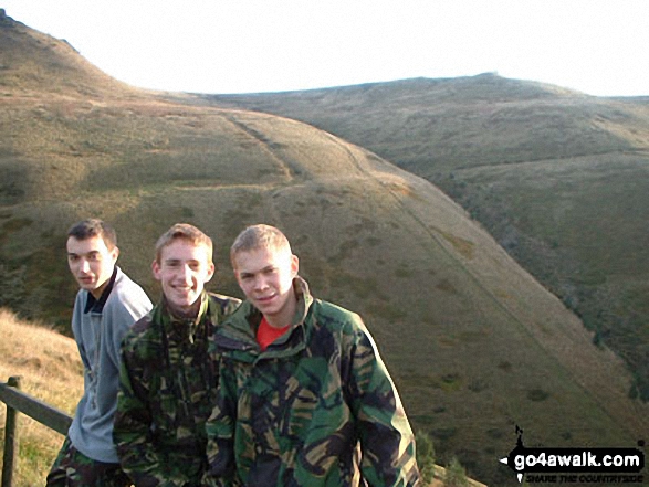 Me and my mates on Jacob's Ladder in The Peak District Derbyshire England