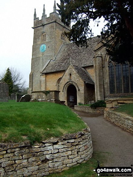 Walk gl103 Longborough, Donnington and Broadwell from Moreton-in-Marsh - Longborough Church