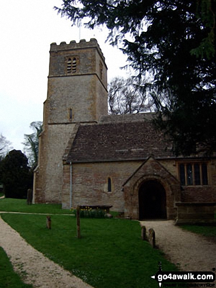 Walk gl103 Longborough, Donnington and Broadwell from Moreton-in-Marsh - Broadwell Church