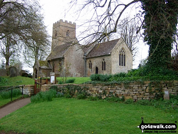 Walk gl103 Longborough, Donnington and Broadwell from Moreton-in-Marsh - Evenlode Church