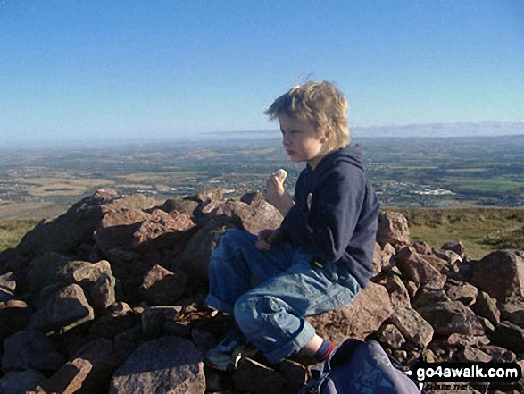 Fred on top of Scald Law in The Pentland Hills, South West of  Edinburgh 