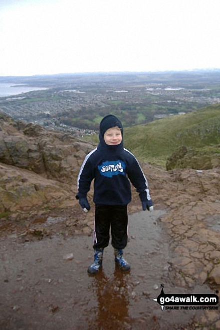 Fred on the top of Arthur's Seat 