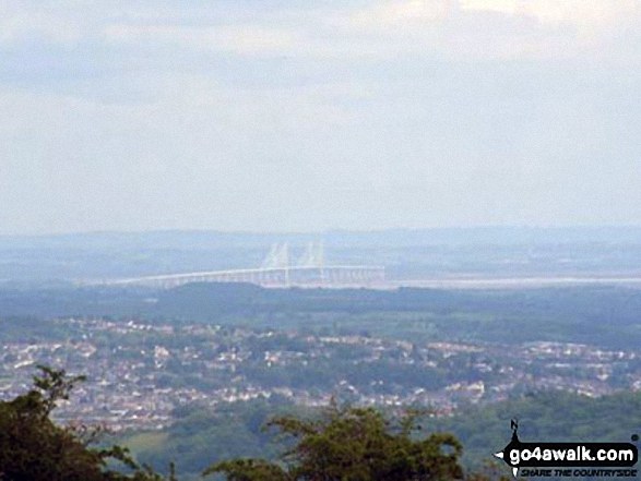 The view from the top of Mynydd Machen (Machen Hill) 