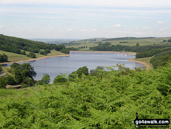 Walk d221 Shining Tor and Windgather Rocks from Errwood Reservoir - Errwood Reservoir in the Goyt Valley