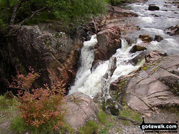 Walk h137 Ben Nevis and Carn Mor Dearg from Achintee, Fort William - River Nevis