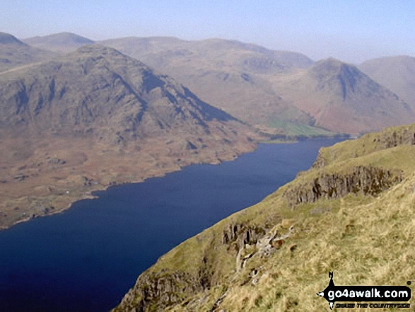 Walk c116 Illgill Head and Whin Rigg from Wasdale Head, Wast Water - Wast Water from Illgill Head and Whin Rigg