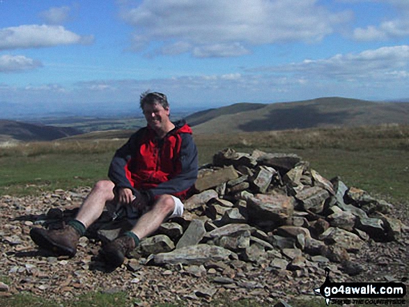 Walk c127 Great Sca Fell and Knott from Over Water - On the summit of Knott (Uldale Fells)