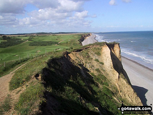 Walk nf172 Sheringham Park from Sheringham - Pedders Way and Norfolk Coast Path West of Sheringham