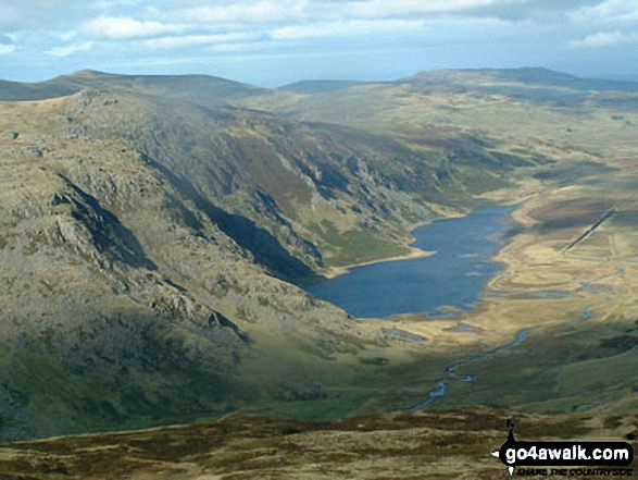 Craig Eigiau and Llyn Eigiau from Pen yr Helgi Du