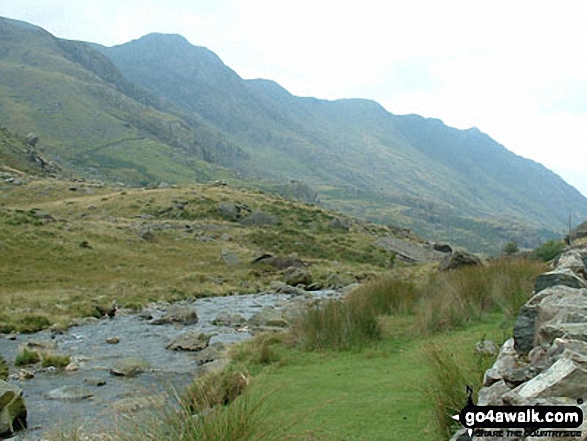 Walk gw134 Mount Snowdon (Yr Wyddfa) avoiding Crib Goch from Pen y Pass - Llechog (Llanberis Path) and the lesser known Tryfan (Snowdon) from The Pass of Llanberis