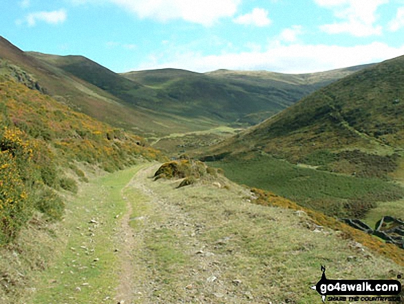 The track to Llyn Anafon in September 