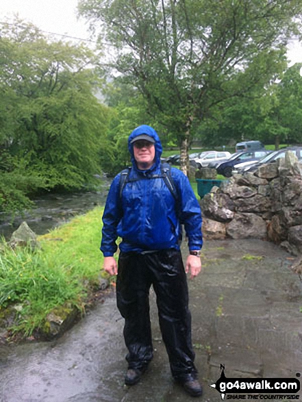 A very grumpy Shaun post walk in Glenridding after scaling Helvellyn via Striding Edge on a very, very wet day!