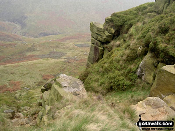 Walk d213 Black Chew Head (Laddow Rocks) and The Longdenden Trail from Hadfield - On Black Chew Head (Laddow Rocks)