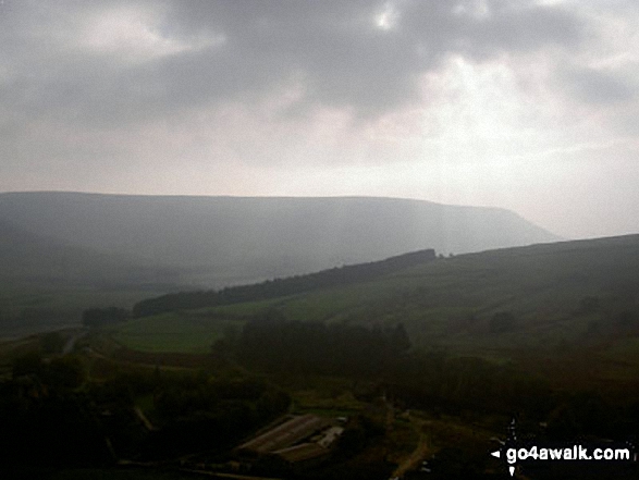 Laddow Rocks with Bleaklow Hill beyond from Black Hill (Soldier's Lump)