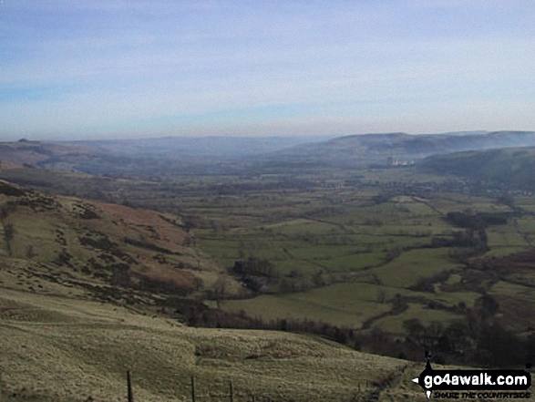 Walk d123 Mam Tor via Cavedale from Castleton - The Vale of Hope from Mam Tor