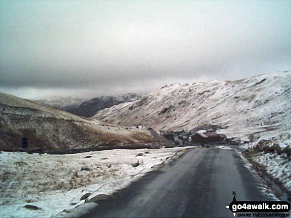 Walk c442 Great Gable and Green Gable from Honister Hause - The Slate Mine on Honister Pass