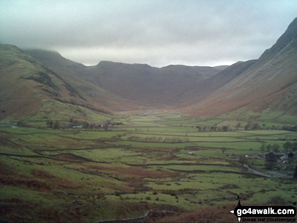 Walk c416 Scafell Pike from The Old Dungeon Ghyll, Great Langdale - Great Langdale