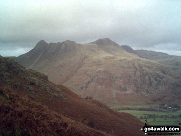 The Langdale Pikes from Pike of Blisco (Pike o' Blisco)