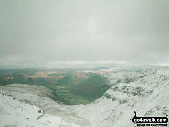 Walk c151 Great Gable, Kirk Fell and Hay Stacks from Honister Hause - Grey Knotts (left) Seatoller and Base Brown (right) from Green Gable