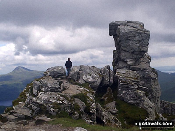 Walk ab136 The Cobbler (Ben Arthur) from Arrochar - On the summit of The Cobbler (Ben Arthur)