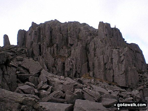 Walk Bera Mawr walking UK Mountains in The Carneddau Snowdonia National Park Gwynedd, Wales